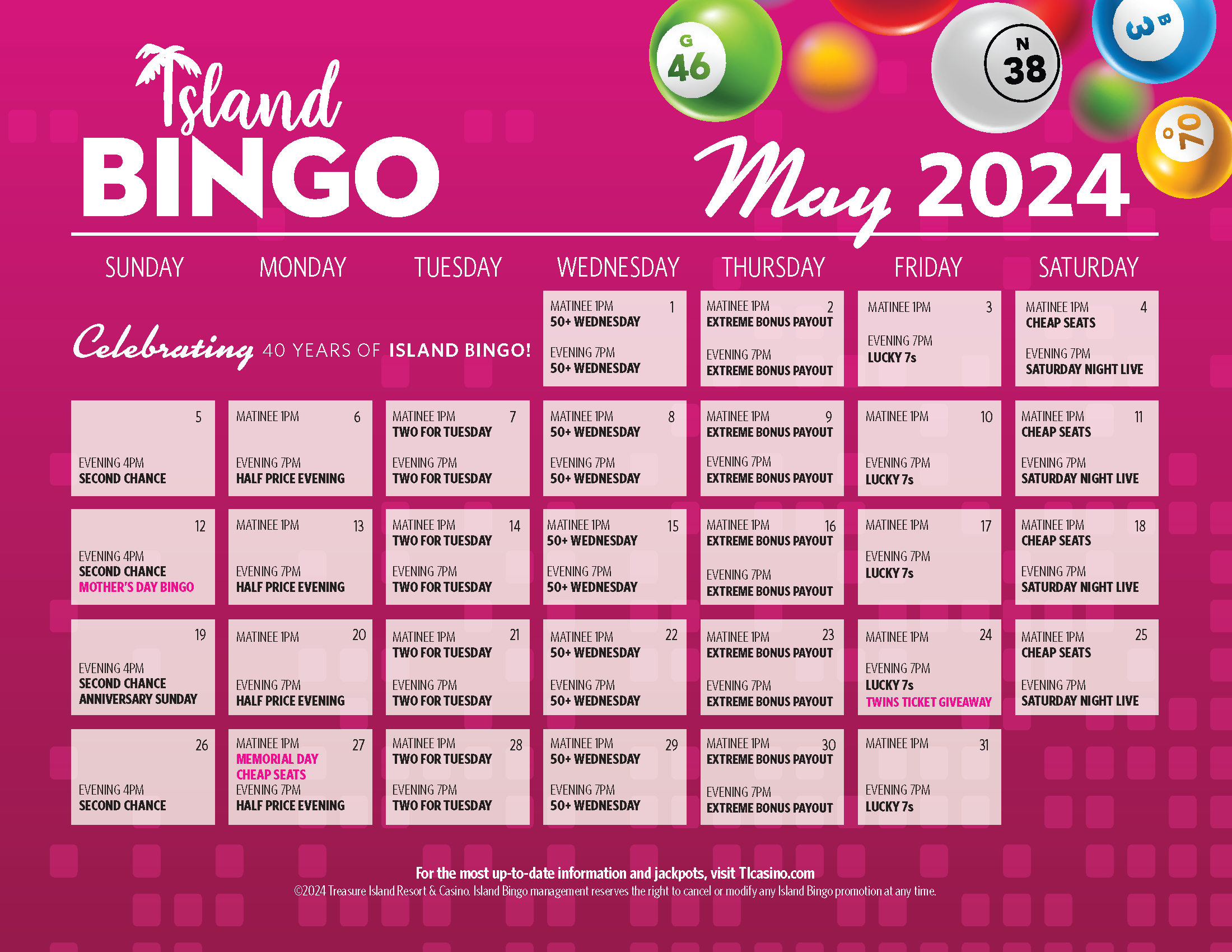 May Bingo Calendar